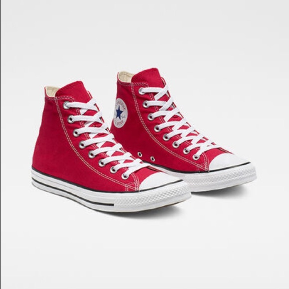 Red High Top Converse